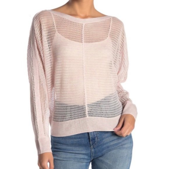 All Saints Tops - ALL SAINTS Elle Levita Open Stitch Knit Top